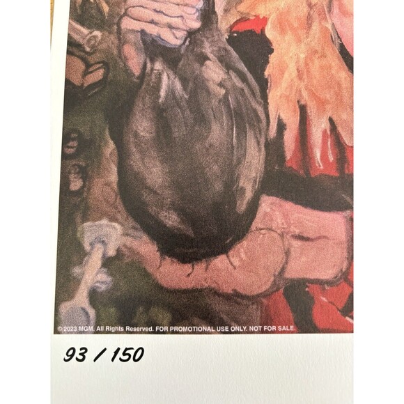 Lot Of 3 2023 Promotional MGM Lithographs #93 Numbered 93/150 Alien Home - Rare! - Picture 8 of 9